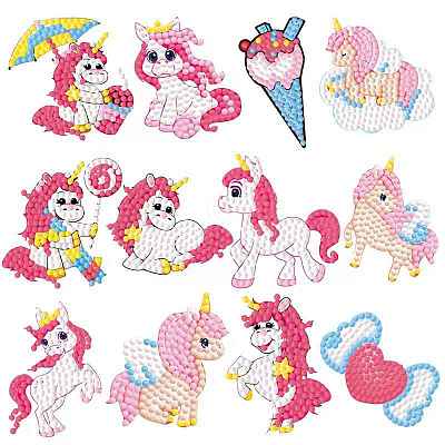 DIY Diamond Painting Sticker Kit UNIC-PW0001-015B-1