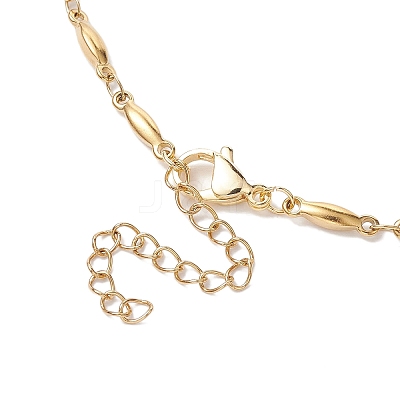 304 Stainless Steel Bar Link Chain Necklaces NJEW-JN04927-01-1