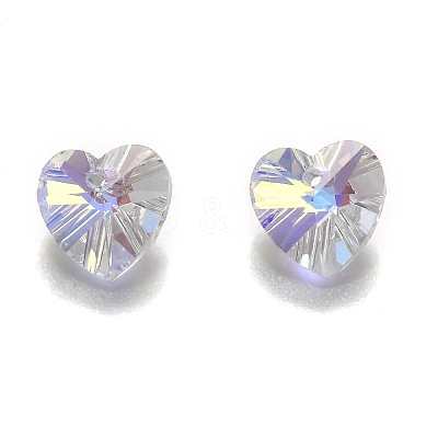 Electroplate Glass Charms G030V10mm-001GL-1