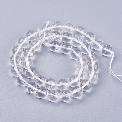 Natural Quartz Crystal Beads Strands G-R193-05-10mm-1