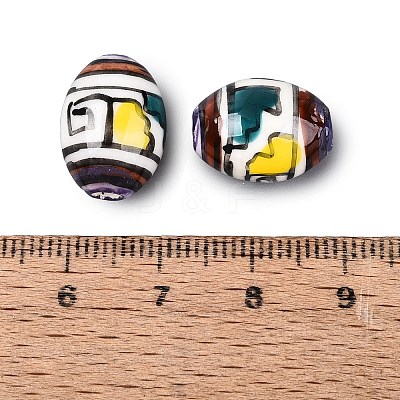 Handmade Porcelain Beads PORC-Q007-08D-1
