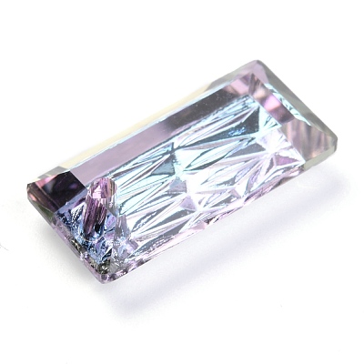 Embossed Glass Rhinestone Pendants GLAA-J101-07B-001VL-1