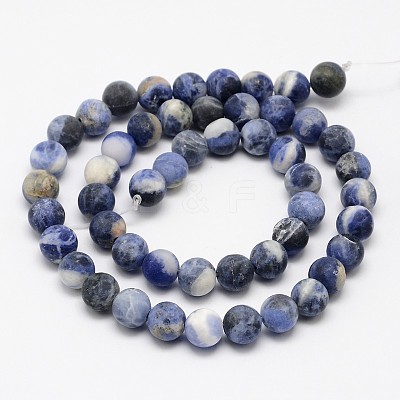 Natural Sodalite Beads Strands G-D691-4mm-1