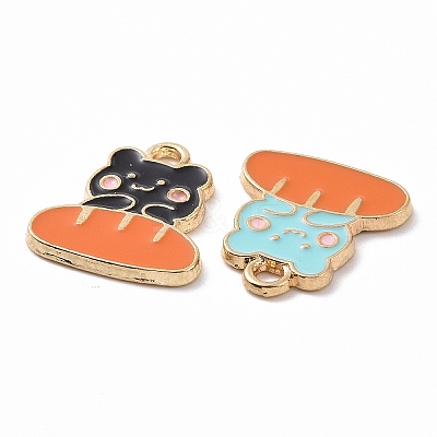 Alloy Enamel Pendants ENAM-B054-15G-1