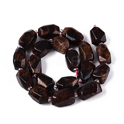 Natural Orange Garnet Beads Strands G-N362-07A-02-1