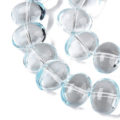 Transparent Electroplate Glass Beads Strands EGLA-N012-06D-1