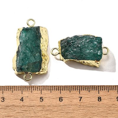 Raw Rough Natural Dyed Quartz Crystal Links Connector Charms G-K189-04LG-01-1