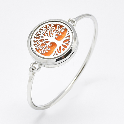Brass Diffuser Locket Bangles BJEW-Q691-11-1