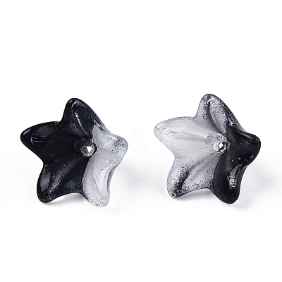 Transparent Glass Beads Caps GLAA-A011-09C-1