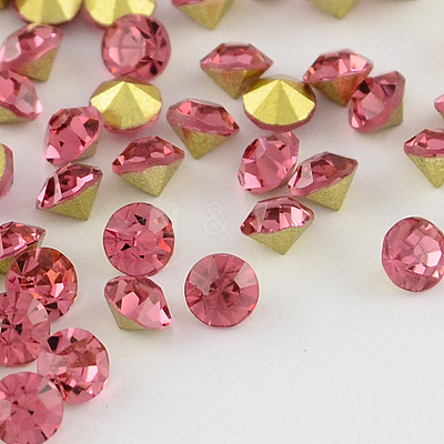 Grade A Glass Pointed Back Chaton Rhinestones RGLA-PP32-12A-1