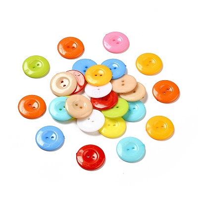 Acrylic Sewing Buttons for Costume Design X-BUTT-E087-C-M-1