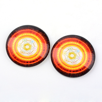 Glass Cabochons X-GGLA-L012-12mm-21-1