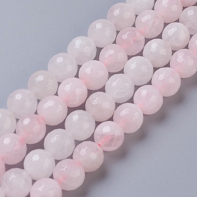 Natural Rose Quartz Beads Strands G-C065-10mm-3-1