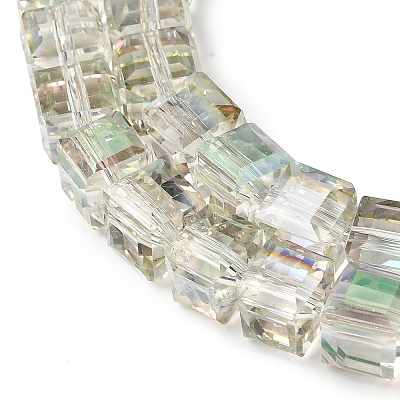 Electorplated Glass Beads EGLA-E006-3A-1