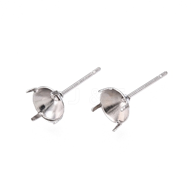 Non-Tarnish 316 Surgical Stainless Steel Stud Earring Setting STAS-S117-023C-1