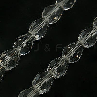 Glass Beads Strands EGLA-E010-8x12mm-09-1