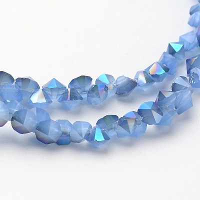 Electroplate Glass Bead Strands EGLA-J138-A-HR04-1