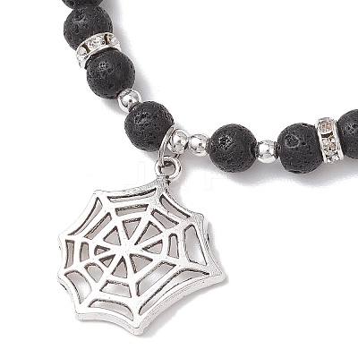 6Pcs Halloween Alloy Charms Bracelets BJEW-JB12099-1