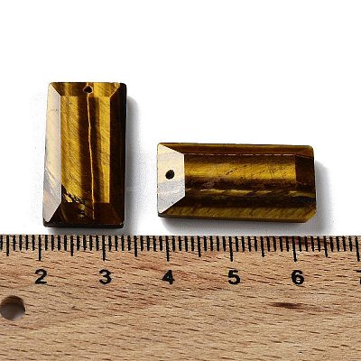 Natural Tiger Eye Pendants G-G063-01J-1
