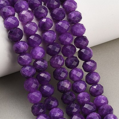 Faceted Dyed Natural White Jade Beads Strands GG-CBAE966-01B-T-1
