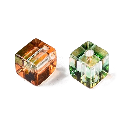 Baking Paint Transparent Glass Beads DGLA-N005-01A-01-1