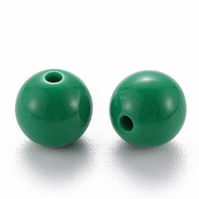 Opaque Acrylic Beads MACR-S370-C12mm-24-1