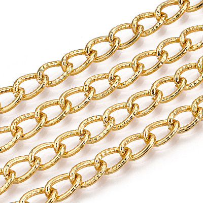 Aluminium Textured Curb Chains CHA-T001-44G-1