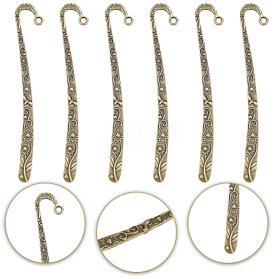 12Pcs Alloy Hair Sticks MRMJ-SC0001-66A-1