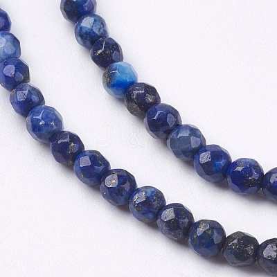 Natural Lapis Lazuli Beads Strands X-G-K020-3mm-23-1