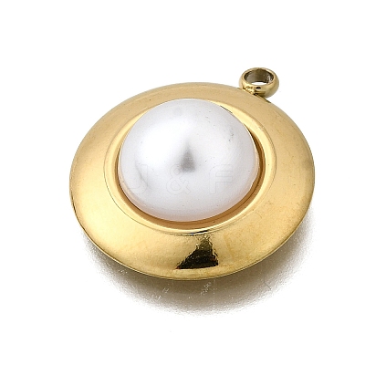Plastic Pearl Pendants LS-STAS-Q360-03E-G-1