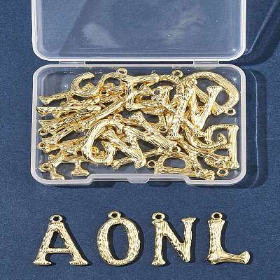 26Pcs 26 Styles Brass Pendants KK-FS0001-65G-1