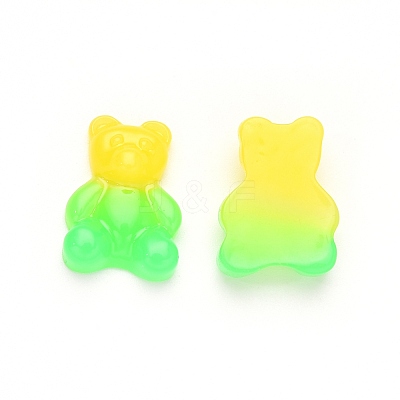 Gradient Color Opaque Resin Cabochons CRES-R196-01E-1