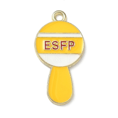 MBTI Theme Alloy Enamel Pendants LS-ENAM-I083-01G-04-1