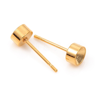 304 Stainless Steel Stud Earring Settings STAS-L244-48C-G-1