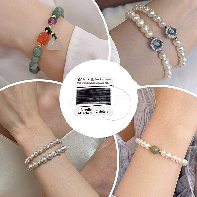 5Pcs Pure Silk Cord OCOR-BBC0001-04A-1