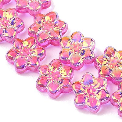 Electroplate Glass Beads Strands EGLA-P069-02A-AB09-1