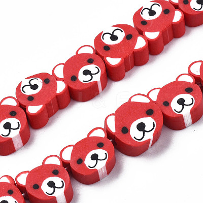 Handmade Polymer Clay Bead Strands CLAY-S096-004-01F-1