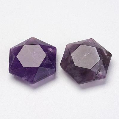 Natural Amethyst Pendants G-P264-02-1