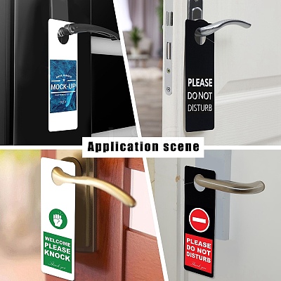 40Pcs 2 Colors Frosted PVC Plastic Hangtag AJEW-GL0001-22-1