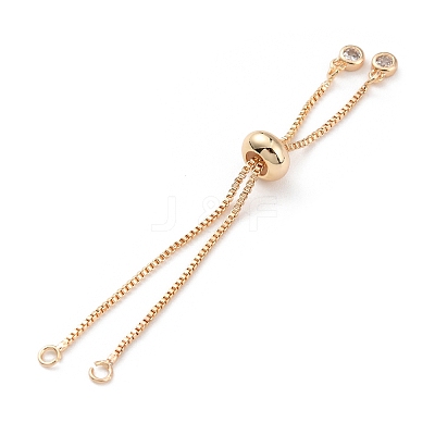 Rack Plating Brass Box Chain Link Bracelet Making KK-A183-03G-1