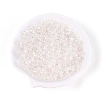 Transparent Spray Painted Glass Beads EGLA-N018-4mm-12-1