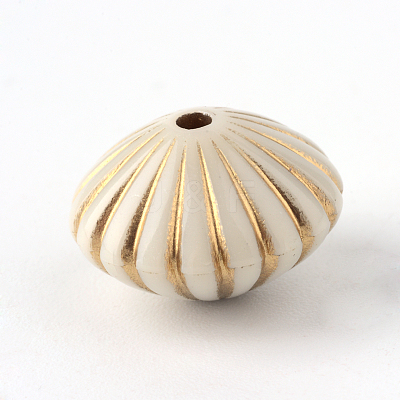 Bicone Plating Acrylic Beads PACR-Q102-102A-1