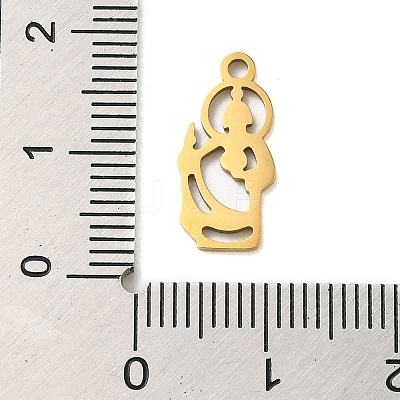 304 Stainless Steel Pendants STAS-S123-02G-1