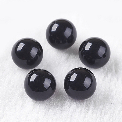 Natural Black Onyx Beads G-K275-13-10mm-1