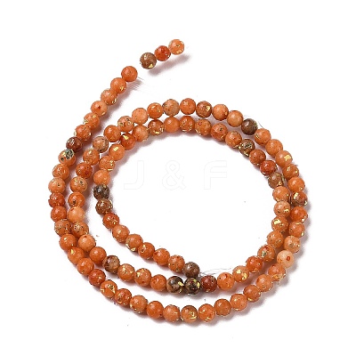 Assembled Natural Dolomite and Synthetic Opal Beads Strands G-Q017-G06-01B-1-1