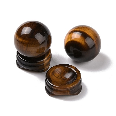 Natural Tiger Eye Display Decorations DJEW-G032-02B-1