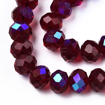 Electroplate Glass Beads Strands EGLA-A034-T2mm-L21-1