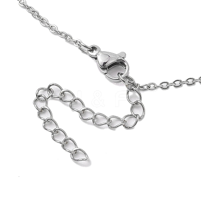 304 Stainless Steel Cable Chain Necklace NJEW-JN04855-1