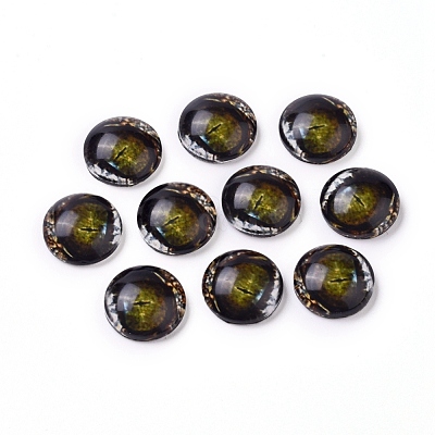 Glass Cabochons GLAA-WH0015-22A-02-1