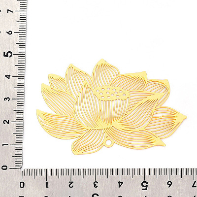 Brass Filigree Big Pendants KKC-T003-15G-1